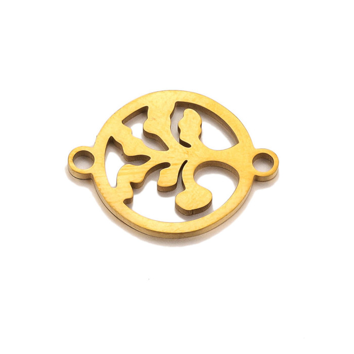 Stainless Steel Tree of Life Pendant Necklace Bracelet Pendant DIY Necklace Bracelet Jewelry Accessory