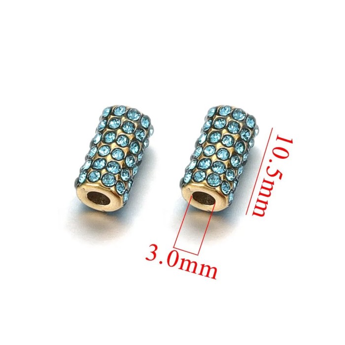 Full Drill Straight Hole Loose Bead Bracelet Beaded DIY Handmade Jewelry Accessories