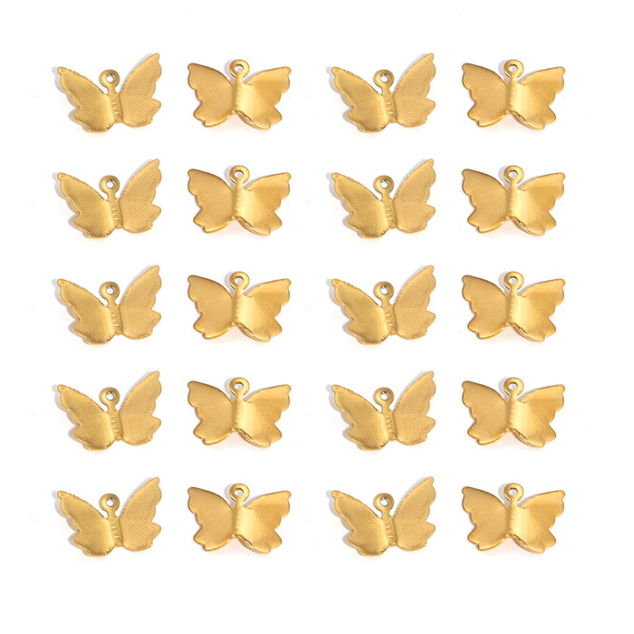 Metal Plating Butterfly Charm DIY Jewelry Accessories Findings Supplies For Jewelry Making