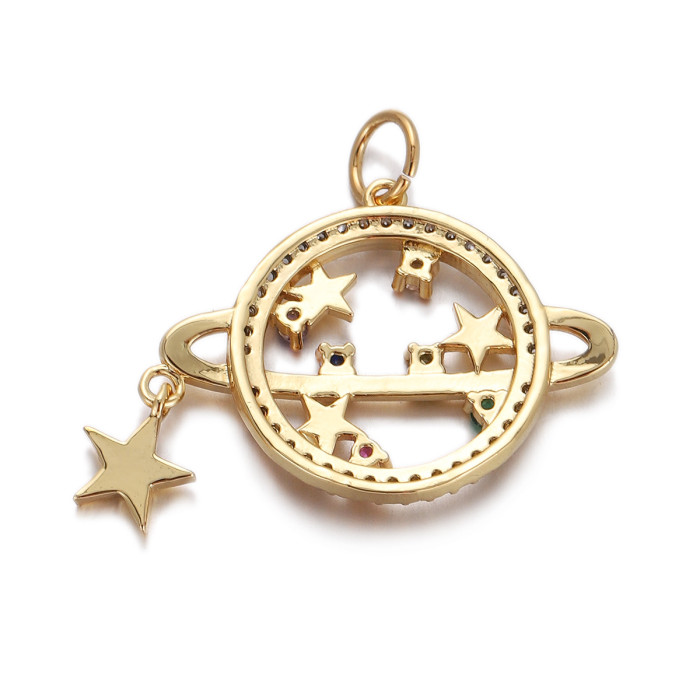 Stylish Chic Dainty Elegant Simple Star Moon Drop Oil Necklace Pendant Charm Accessories Handmade DIY Jewelry