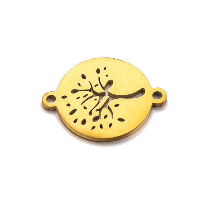 Stainless Steel Tree of Life Pendant Necklace Bracelet Pendant DIY Necklace Bracelet Jewelry Accessory