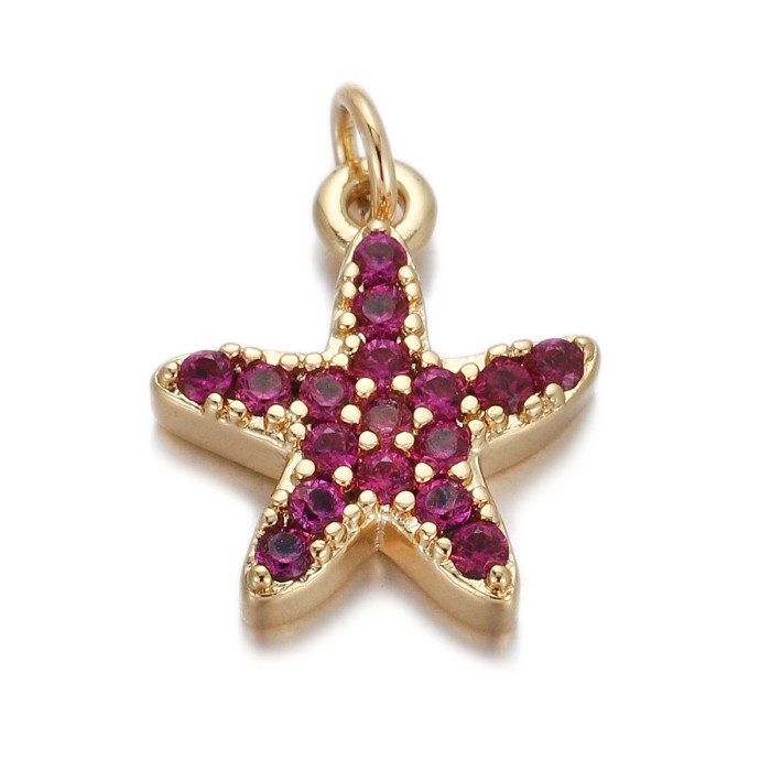 Stylish Chic Customizable Hypoallergenic Moon Star Flower Pendant Drip Oil Bracelet Necklace Earrings DIY Accessories