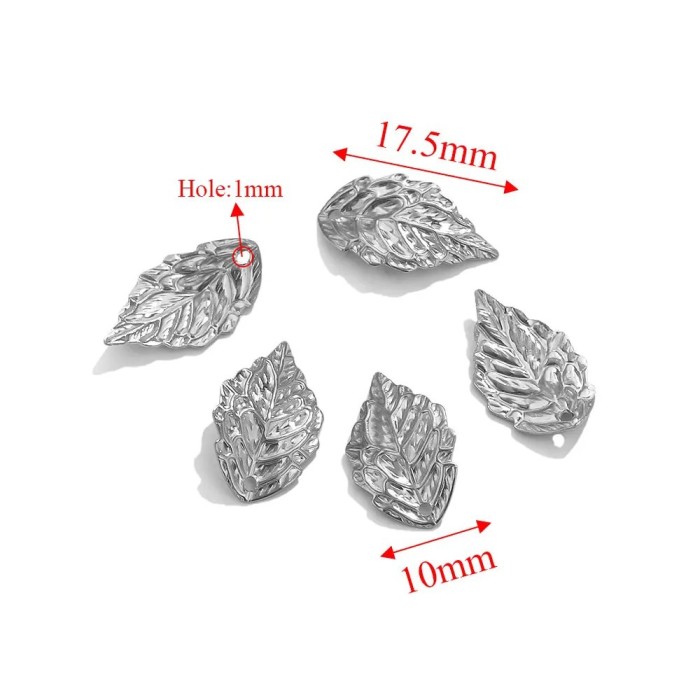 Stainless Steel Fittings Gold Leaves DIY Accessories Pendant Wholesale