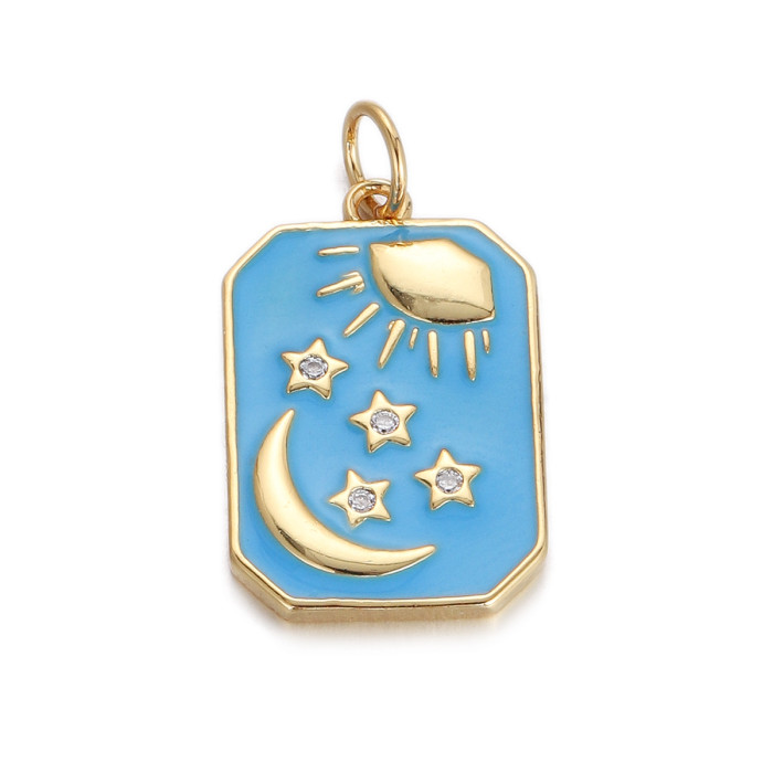 Stylish Chic Customizable Hypoallergenic Drop Oil Heart Pendant Handmade DIY Jewelry Accessories
