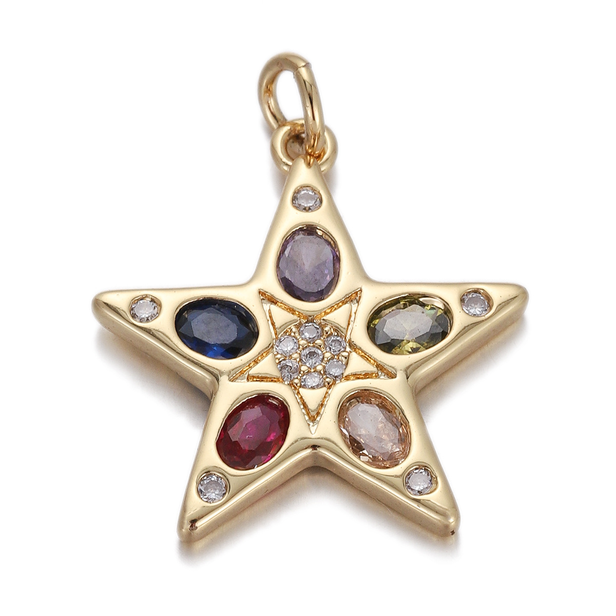 Stylish Chic Customizable Hypoallergenic Moon Star Flower Pendant Drip Oil Bracelet Necklace Earrings Diy Accessories 216045128580