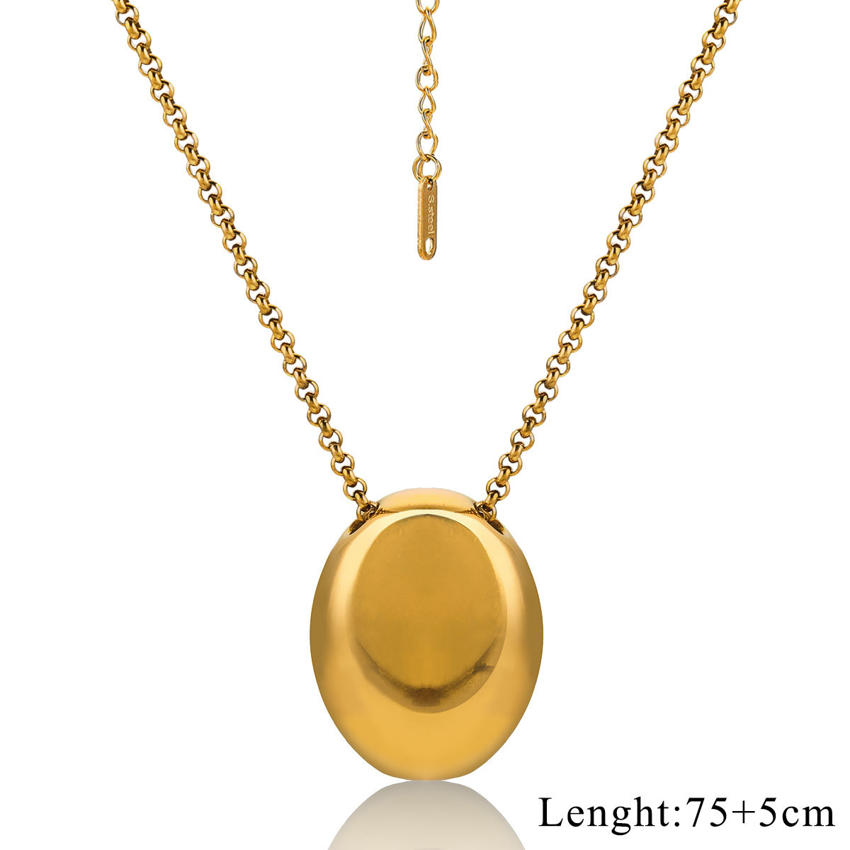 Minimalist Water Drop Pendant Sweater Chain Fashion Everything Long Necklace 216045129072
