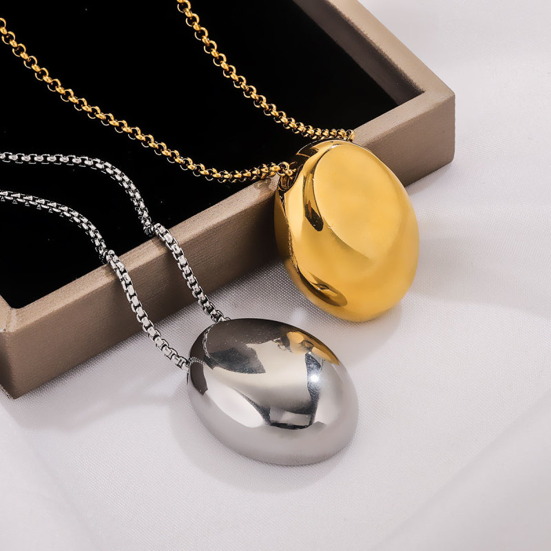 Minimalist Water Drop Pendant Sweater Chain Fashion Everything Long Necklace