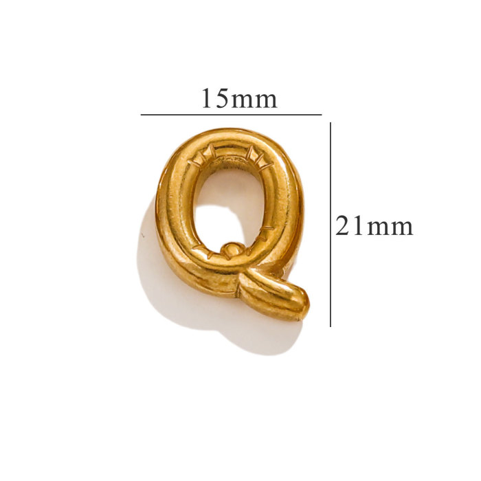 New Glossy Bubble Letter Necklace Female Instagram Niche All Mini 26 Letter Pendant Jewelry Wholesale