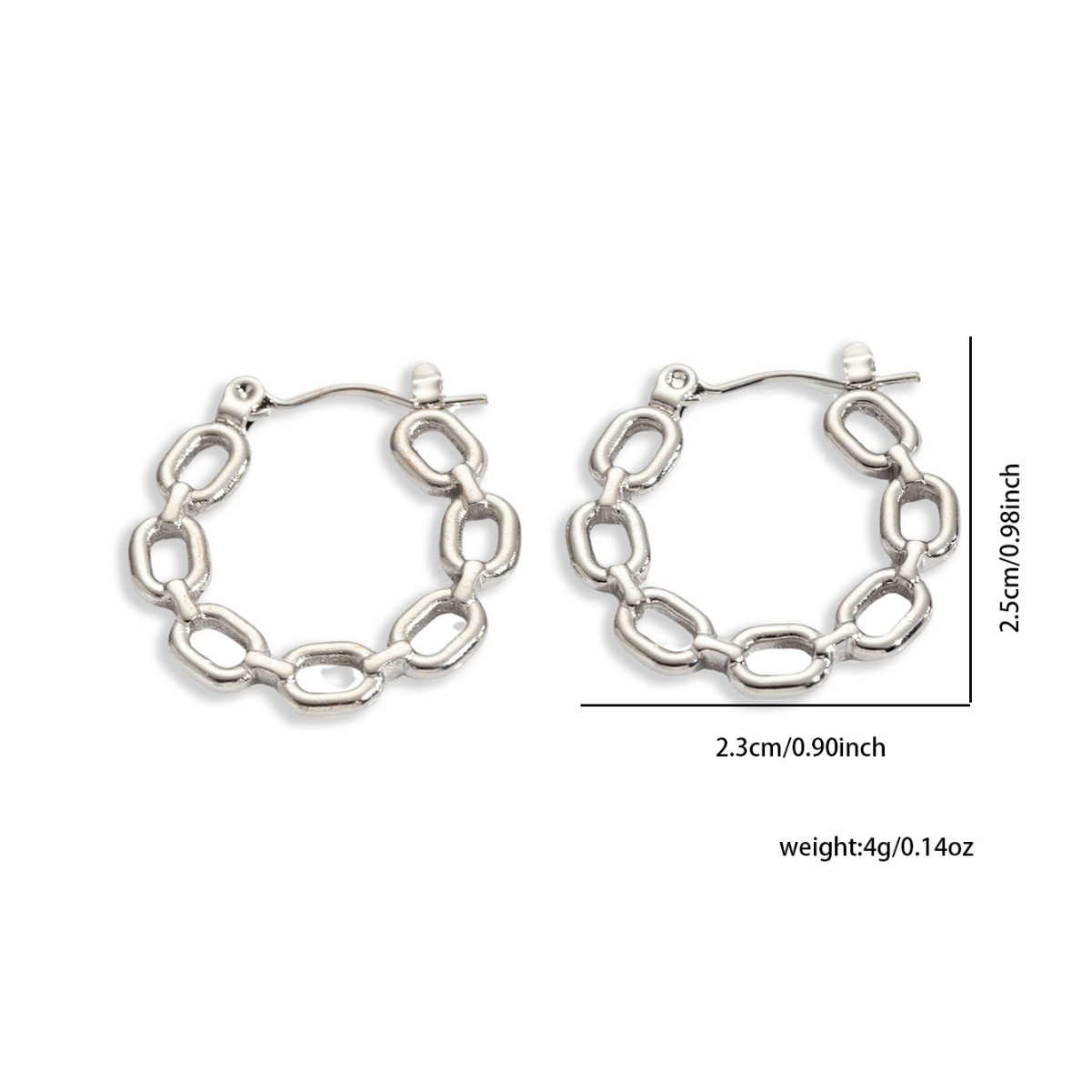 Dainty 316L Stainless Steel Hollow Irregular Line Earrings For Women Niche Vintage Jewelry Gifts Wholesale 216045109023