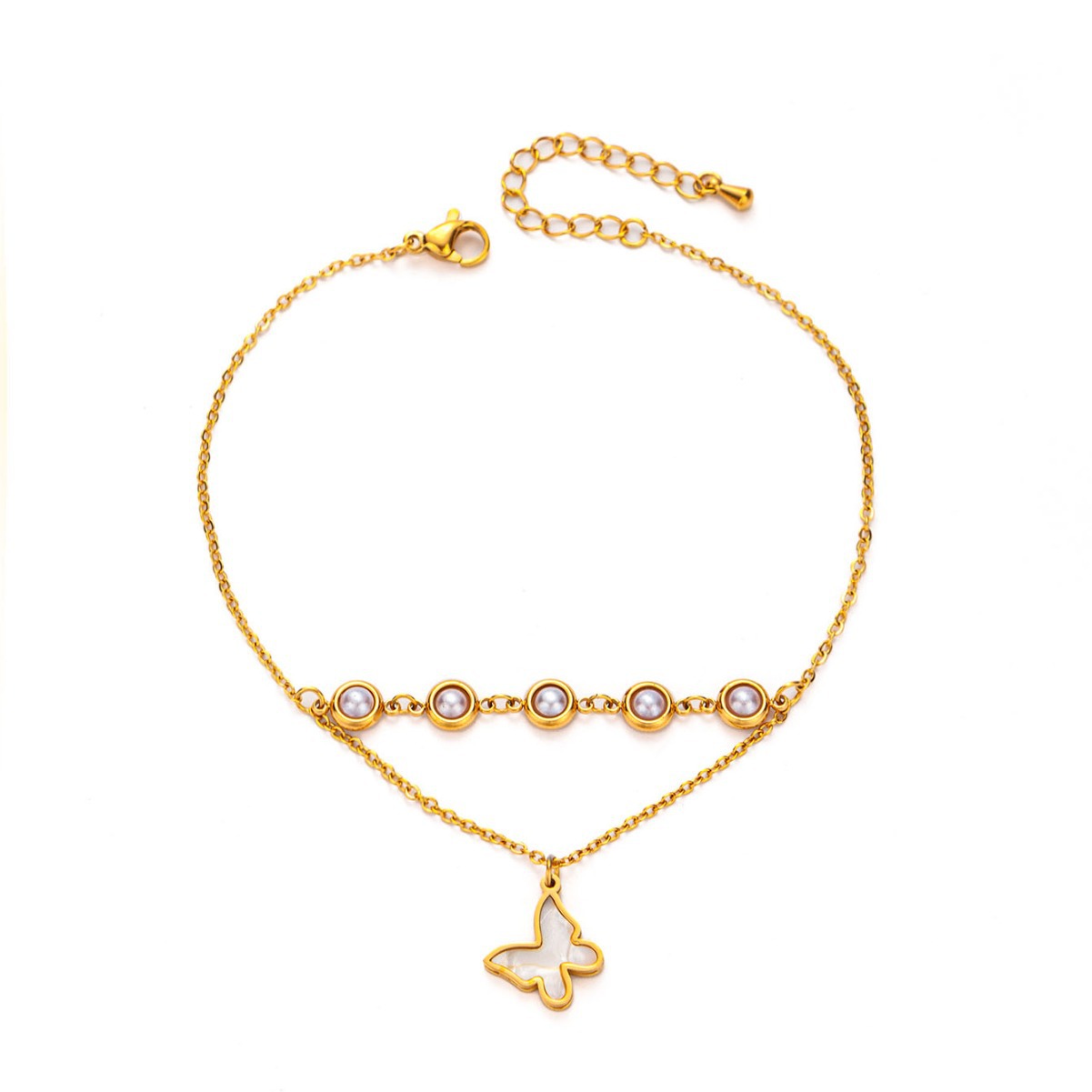 New Accessories Titanium Steel Anklet Temperament  Not Fade Women Ins Wind Manufacturers Wholesale 2160451157884