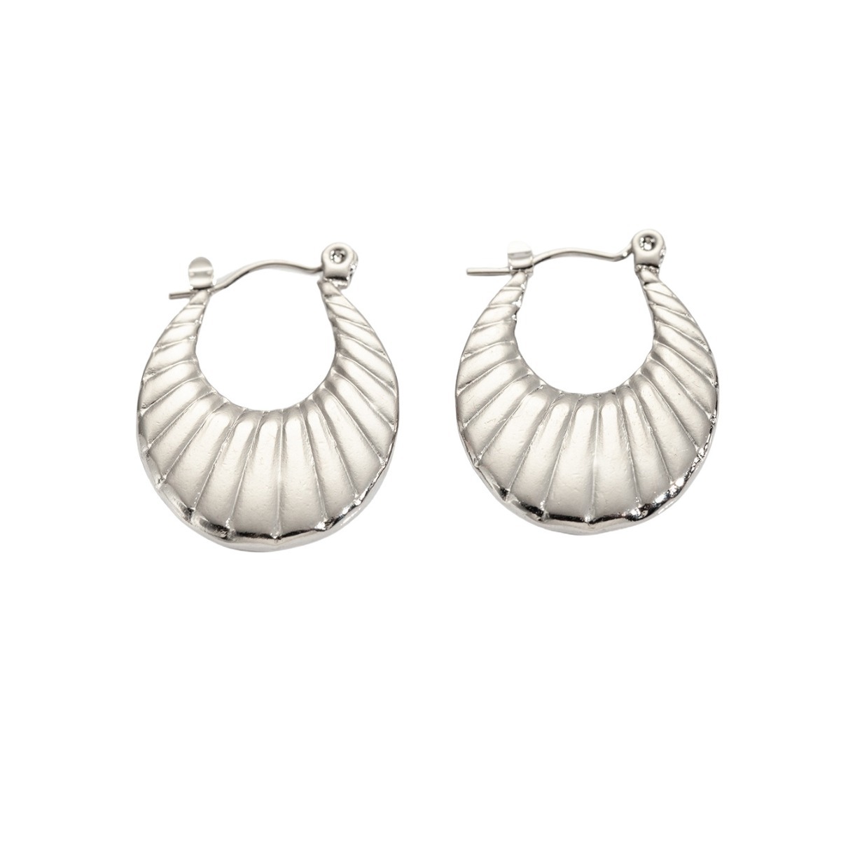 Fashion Stainless Steel Personalized Party Jewelry Waterproof Huggie Hoop Earrings For Women 216045108285