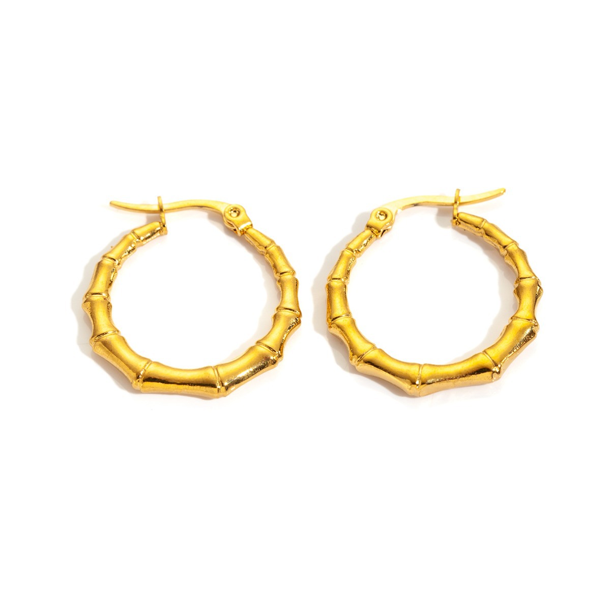 Elegant Stainless Steel Regular Hoop Earrings For Women Personality Special Design Jewelry Gifts Wholesale 216045122676