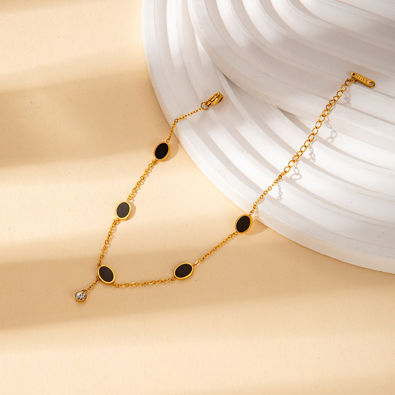 Chic Original Stainless Steel Acrylic & Shell Charm Bracelets For Women Girls Bohemia Chain Link Bracelet 216045098445