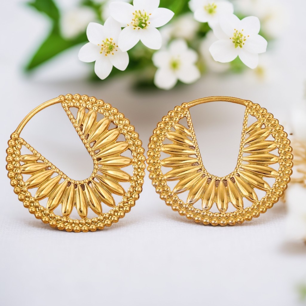 Stainless Steel Accessories Simple Geometric Ring Large Exaggerated Earrings Diy Accessories Parts Wholesale 216045093525