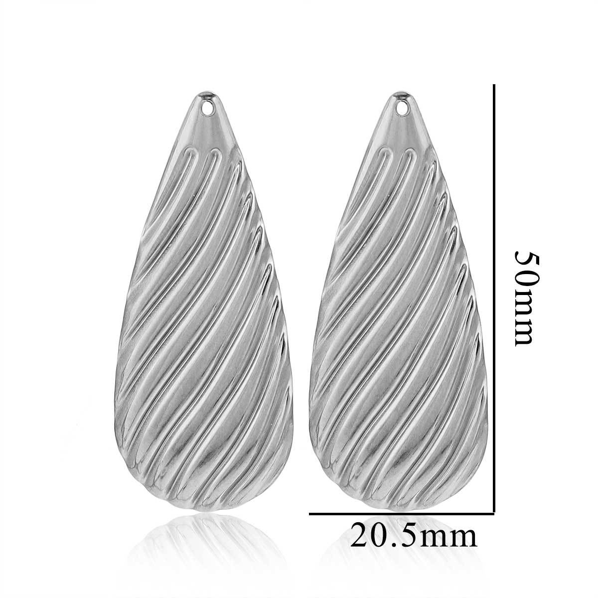 Stainless Steel Accessories Simple Geometric Ring Large Exaggerated Earrings Diy Accessories Parts Wholesale 216045093525