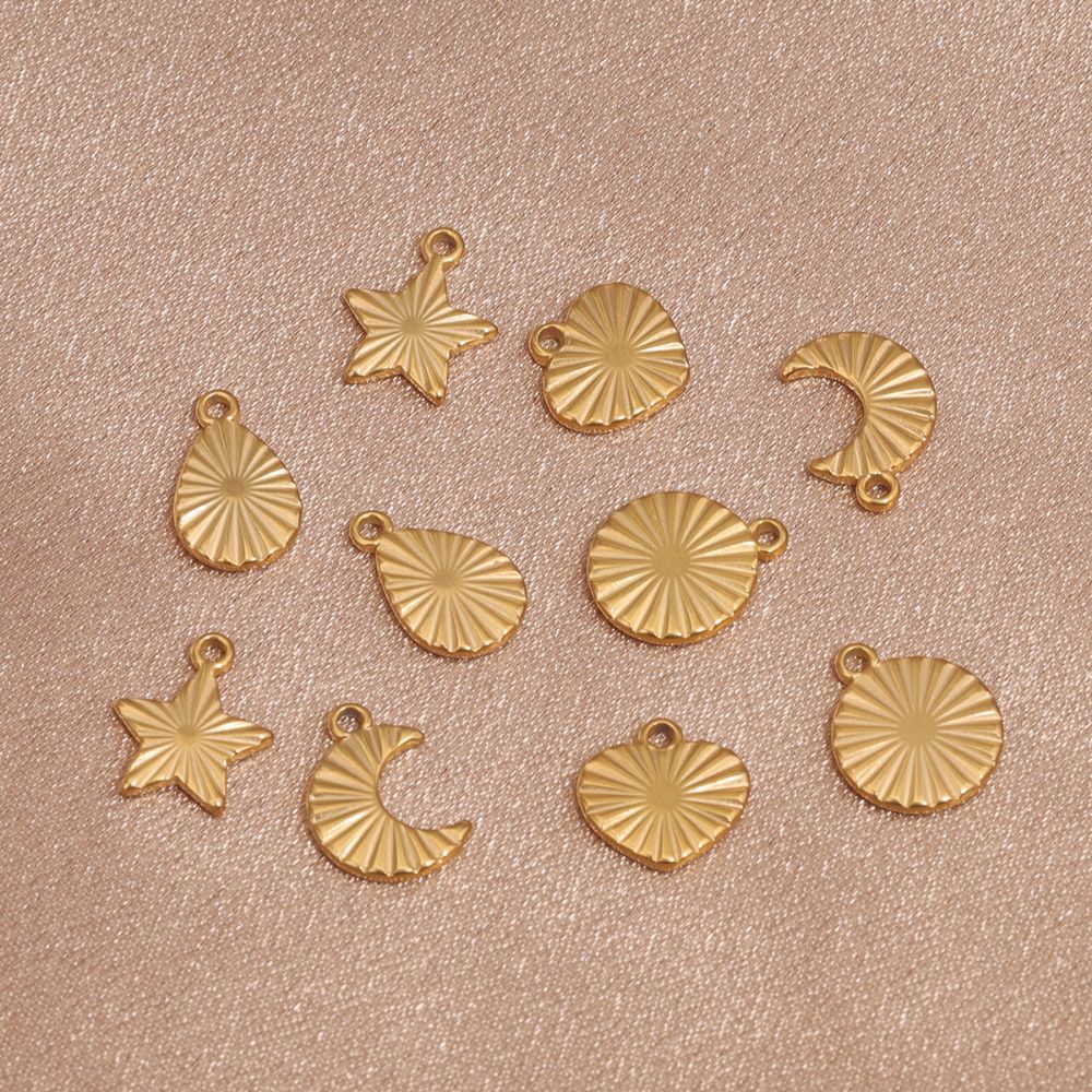 Stainless Steel Sun Moon Star Star Pendant Jewelry Diy Earrings Bracelet Necklace Jewelry Making Wholesale 216045092787
