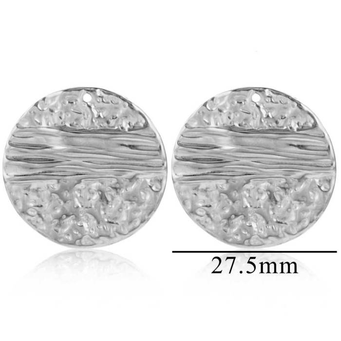 Stainless Steel Accessories Simple Geometric Ring Large Exaggerated Earrings DIY Accessories Parts Wholesale