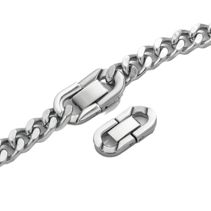 Stylish Chic Customizable Hypoallergenic Durable Affordable Versatile Cuba Chain Button Accessories Handmade DIY Jewelry