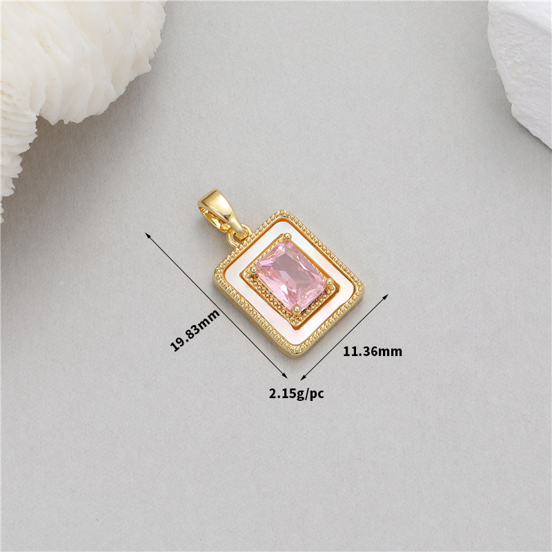 Stylish Chic Elegant 14K Gold Plated Turquoise Zircon Pendant Handmade Diy Jewelry Accessories 216045093279