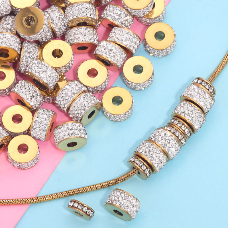 Stylish Chic Hypoallergenic Stainless Steel Spacer Bead Jewelry Handmade DIY Jewelry Accessories