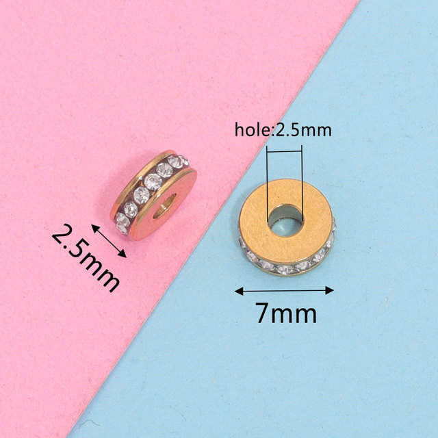 Stylish Chic Hypoallergenic Stainless Steel Spacer Bead Jewelry Handmade DIY Jewelry Accessories