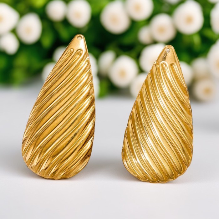 Stainless Steel Accessories Simple Geometric Ring Large Exaggerated Earrings DIY Accessories Parts Wholesale