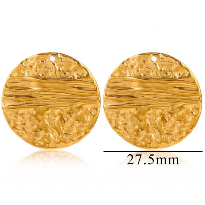 Stainless Steel Accessories Simple Geometric Ring Large Exaggerated Earrings DIY Accessories Parts Wholesale