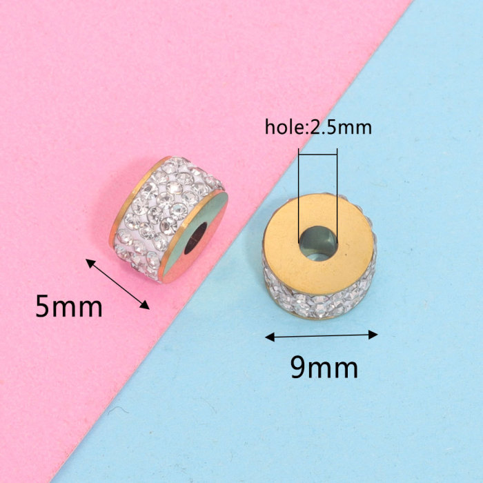 Stylish Chic Hypoallergenic Stainless Steel Spacer Bead Jewelry Handmade DIY Jewelry Accessories