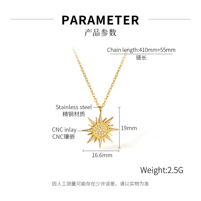 Classic Refined Chic Hypoallergenic 18K Gold Stainless Steel Necklace with Adjustable Chain Daily