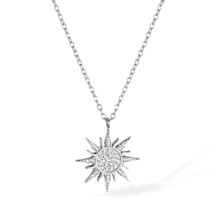 Classic Refined Chic Hypoallergenic 18K Gold Stainless Steel Necklace with Adjustable Chain Daily
