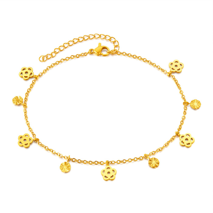 Stainless steel anklet
