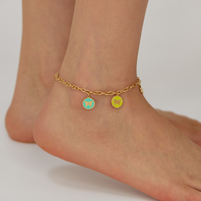 Stainless steel anklet