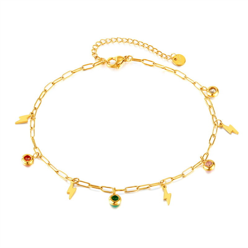 Stainless steel anklet