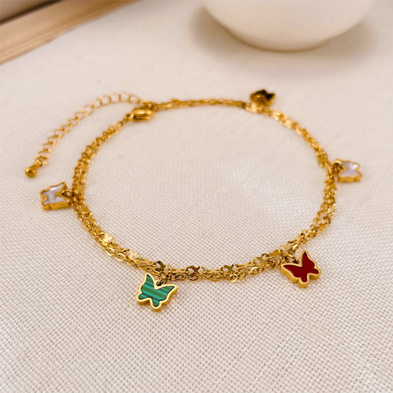Stainless steel anklet