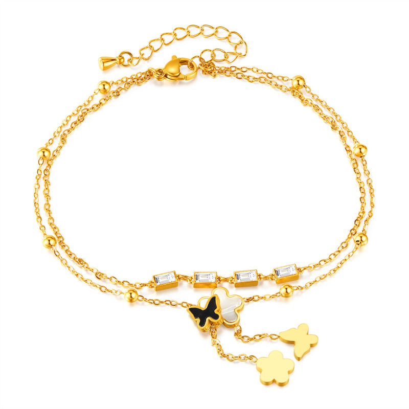 Stainless steel anklet