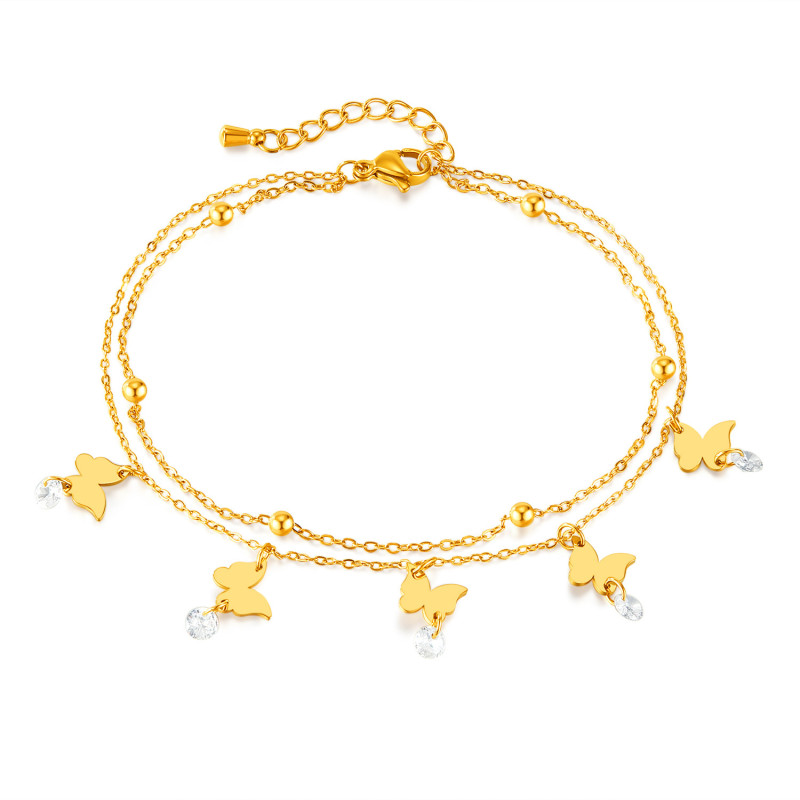 Stainless steel anklet