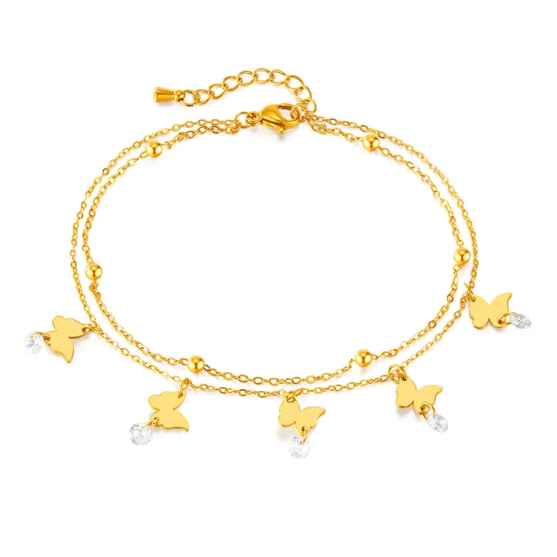 Stainless steel anklet