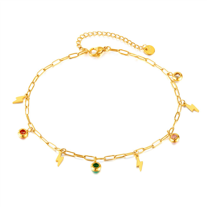 Stainless steel anklet