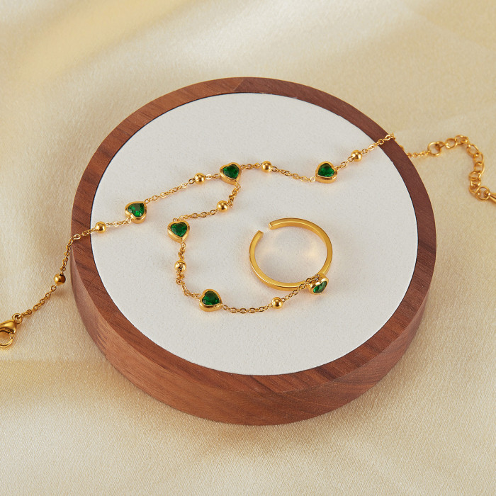 Stainless steel opening ring one-piece hand bracelet