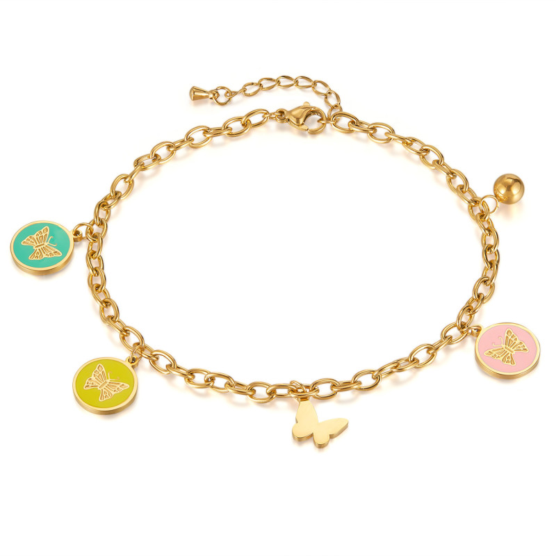 Stainless steel anklet