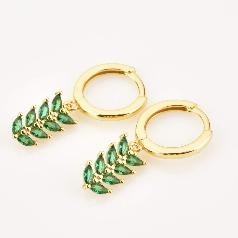 New Arrival Black Color Zircon Hoop Earring Women Fashion Piercing Jewelry Pendientes Aretes Wholesale3