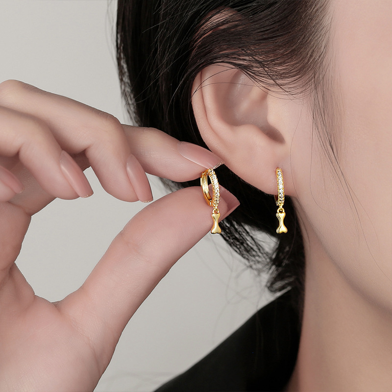 New Bone Earrings Ins Fashionable All Match  Earrings for Women Simple Ear Buckles Wholesale3