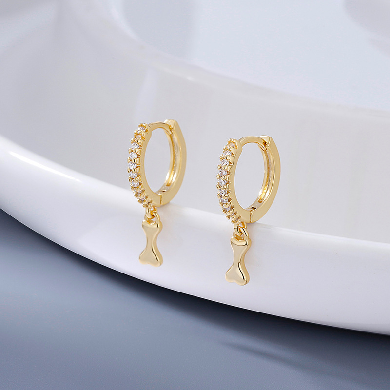 New Bone Earrings Ins Fashionable All Match  Earrings for Women Simple Ear Buckles Wholesale2