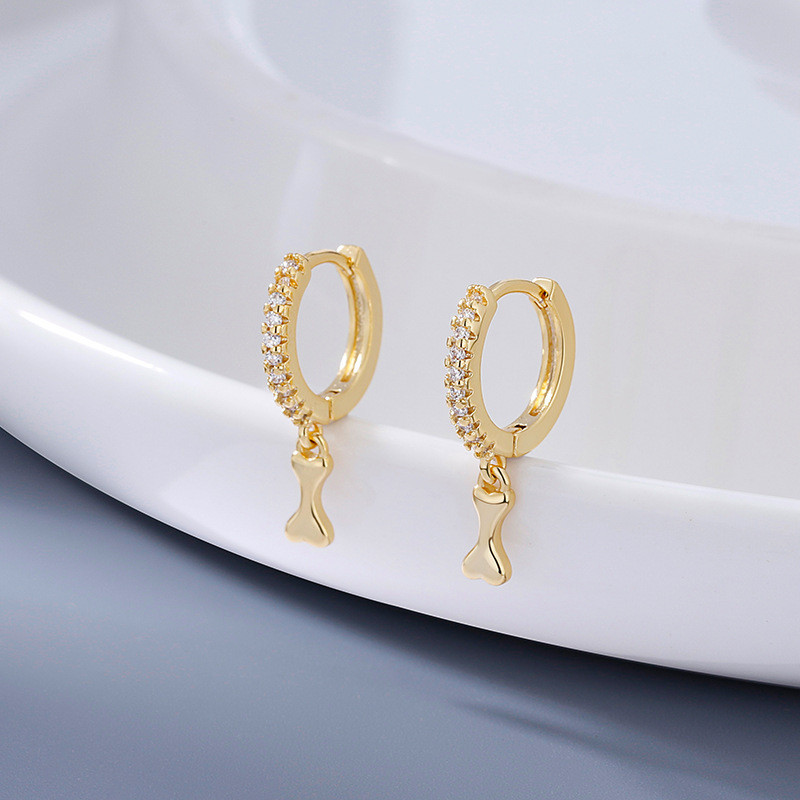 New Bone Earrings Ins Fashionable All Match  Earrings for Women Simple Ear Buckles Wholesale