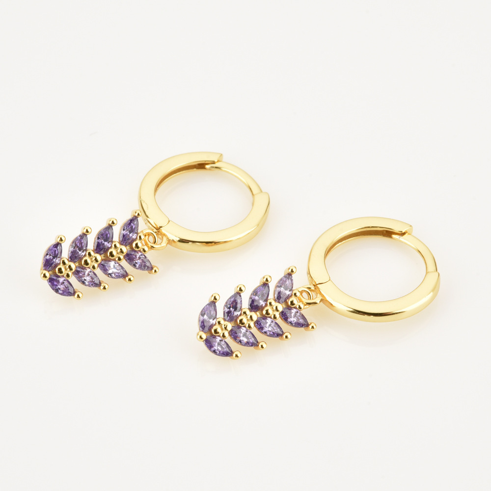 New Arrival Black Color Zircon Hoop Earring Women Fashion Piercing Jewelry Pendientes Aretes Wholesale4