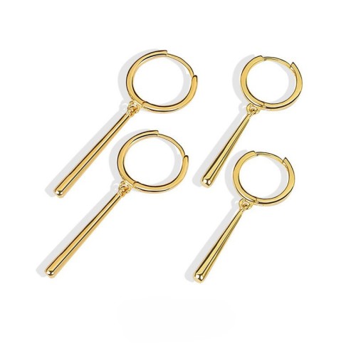 Earrings Charm Women Trendy Jewelry Bar Tassel Simple Retro Party Accessories Gifts Round Gold Earring