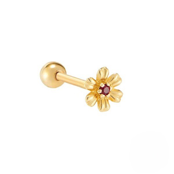 Chrysanthemum Earrings Female Little Daisy Earrings Simple Ear Line Zircon Earring Jewelry Ins Style