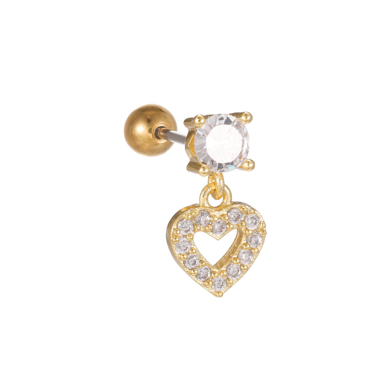CZ Nose Ring Earring Ear Studs Ear Tragus Cartilage Helix Conch Lobe Piercing Earrings Body Jewelry