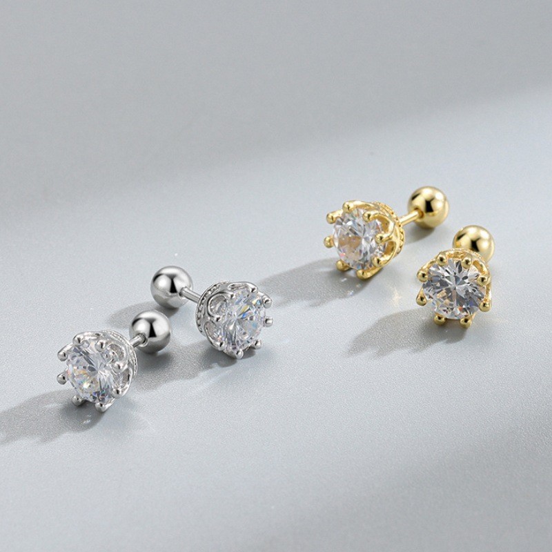 Tragus Piercing Earring for Women Cubic Zirconia Helix Ear Studs Earring Trendy Jewelry