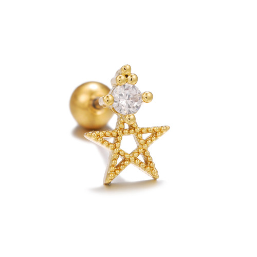 Ear Stud Earrings for Women CZ Helix Ear Piercing Ear Tragus Cartilage Piercing Jewelry